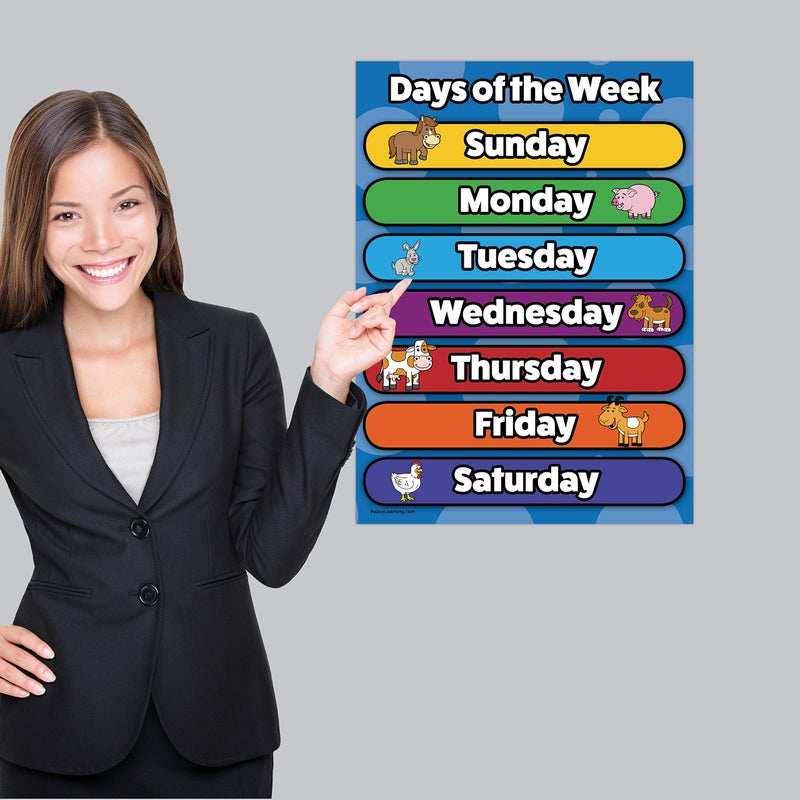 Palace Learning Palace Curriculum Days of the Week Poster Chart - LAMINATED (18'' x 24'') - Image 5